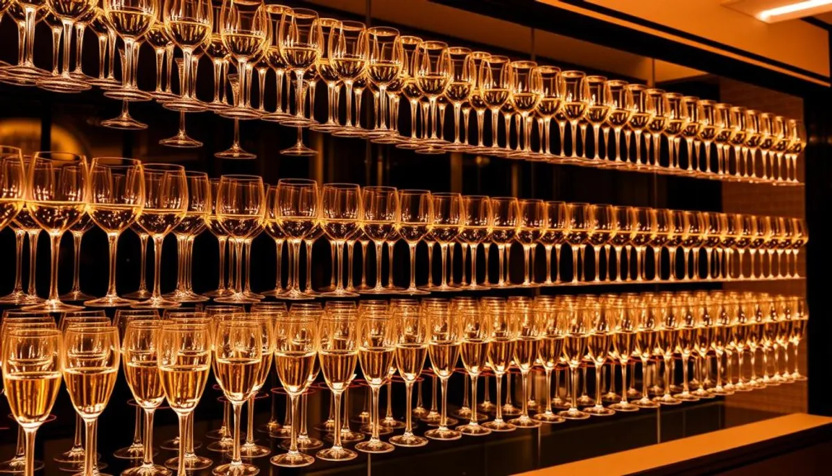 champagne wall rental