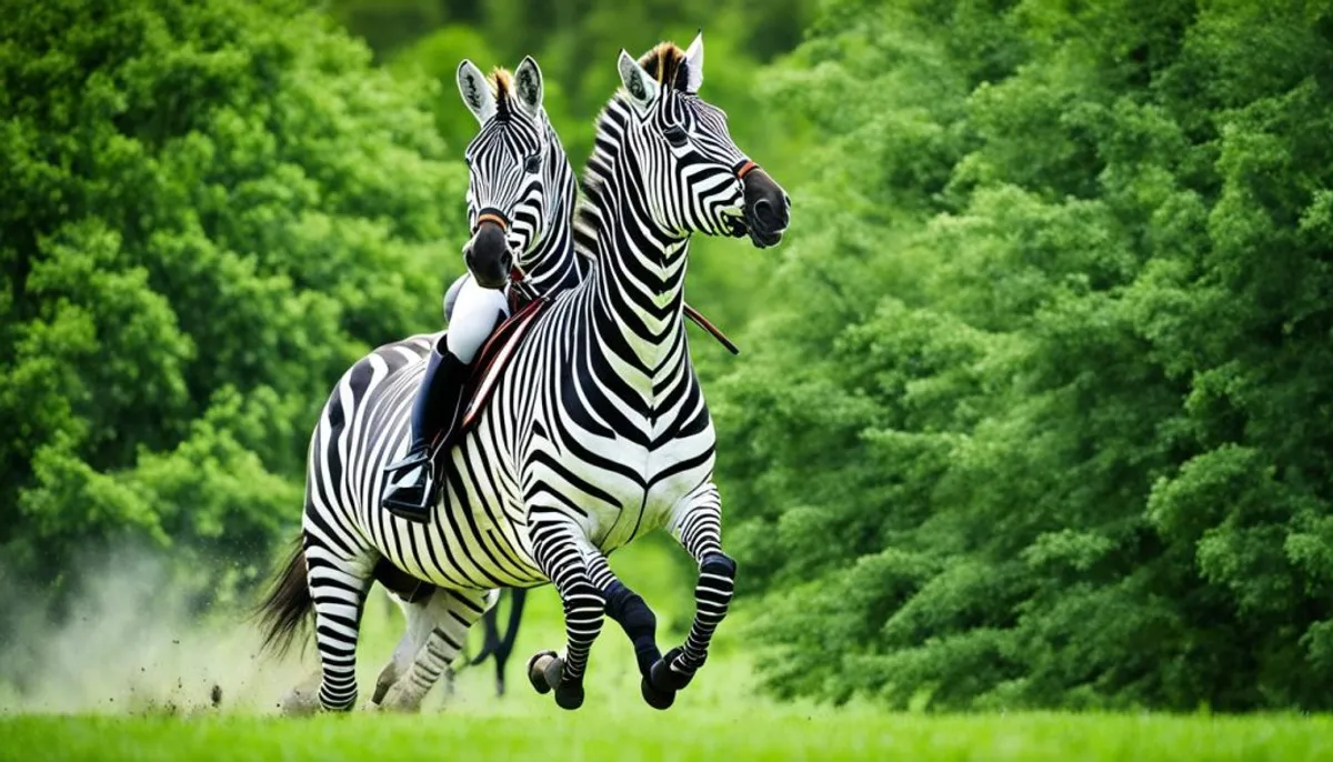 équitation zebre